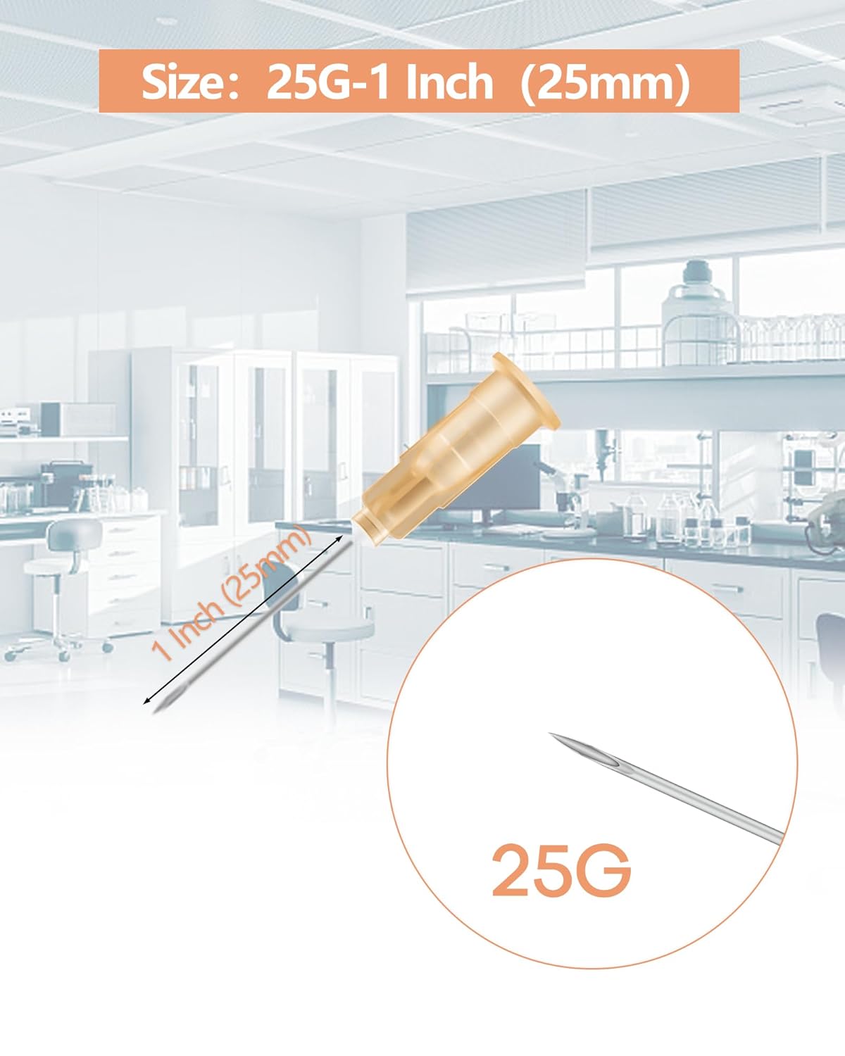 25 gauge 1 inch needle only