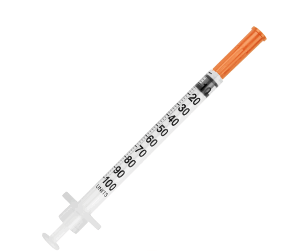 EasyTouch Insulin Syringe with Needle, 5/16 Inch, 31 Gauge, 1 mL