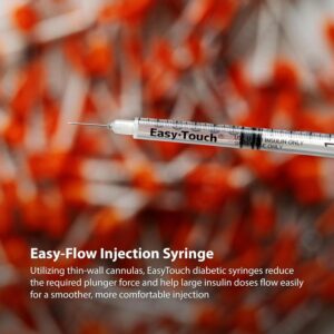 Easy Touch U-100 Insulin Syringe with Needle, 31G 1cc 5/16-Inch Easy Touch U-100 Insulin Syringe with Needle, 31G 1cc 5/16-Inch