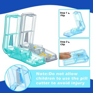 Pill Cutter Portable Medicine Holder with Stainless Steel Blade Pill Cutter Portable Medicine Holder with Stainless Steel Blade