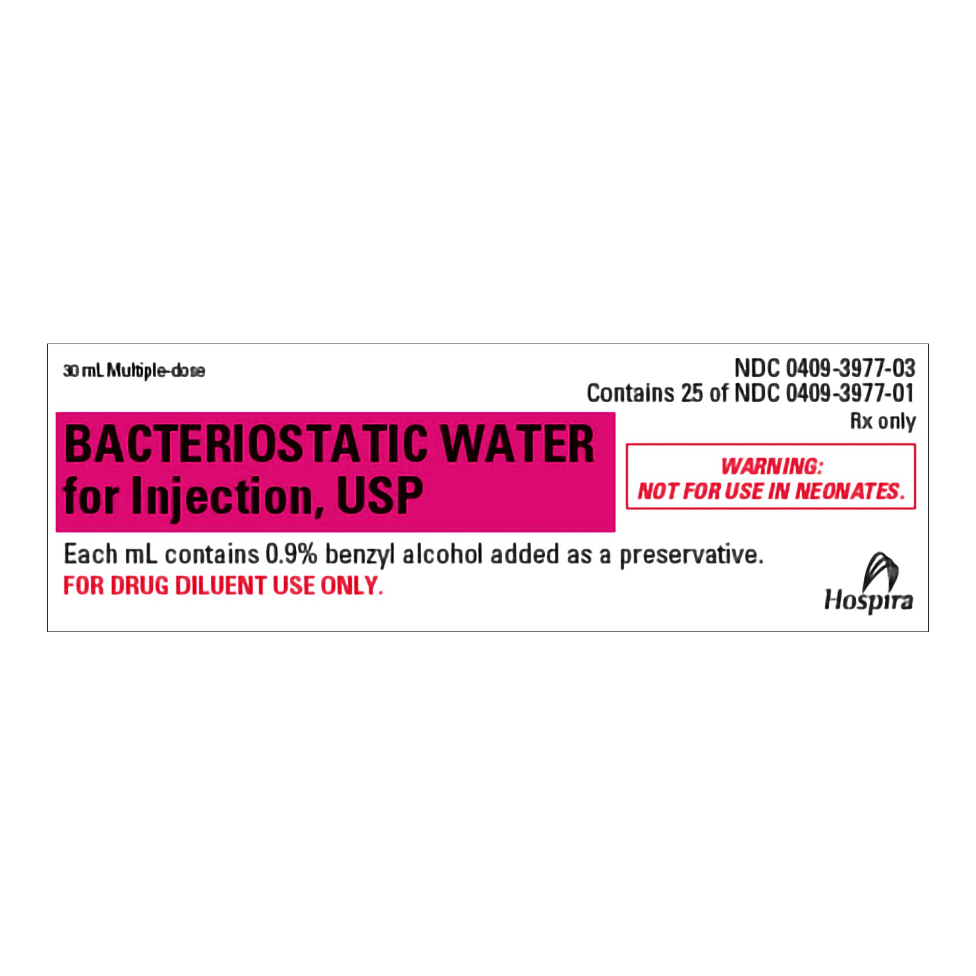Bacteriostatic Water 30ml