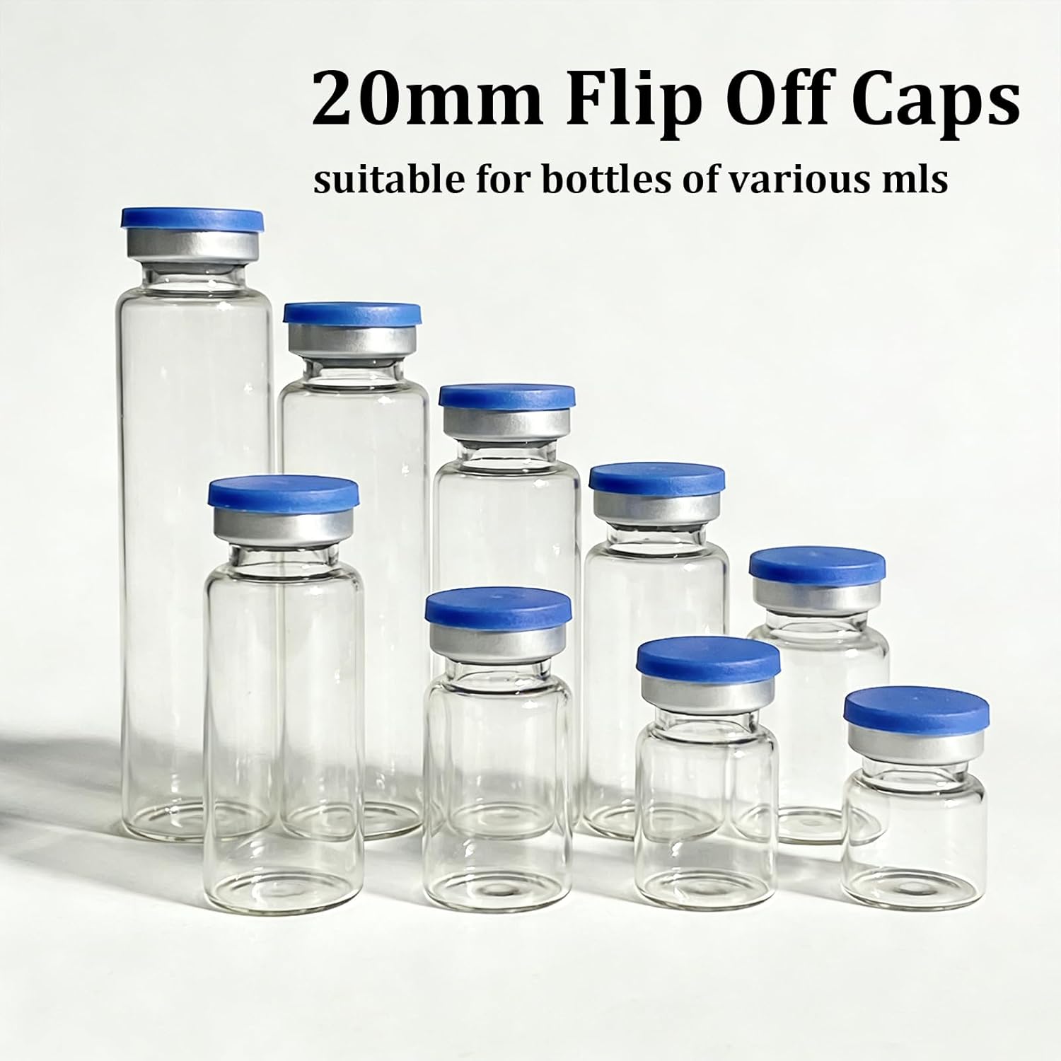 20mm Flip Off Vial Seals Blue
