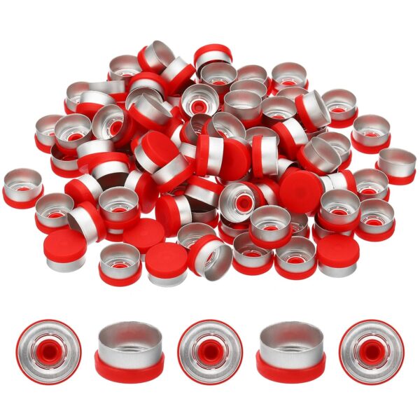 20mm Flip Off Vial Seals Red