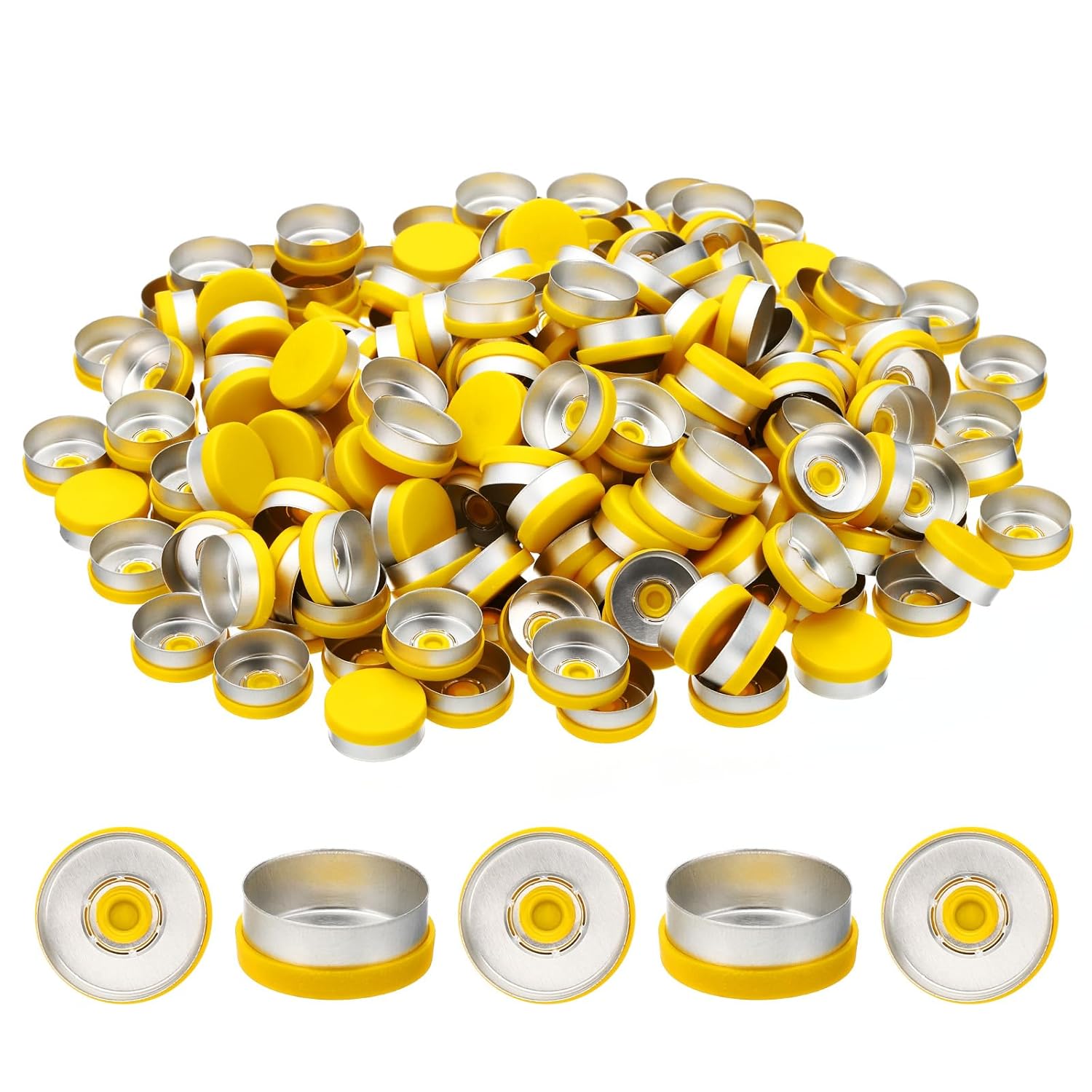 20mm Flip Off Vial Seals Yellow